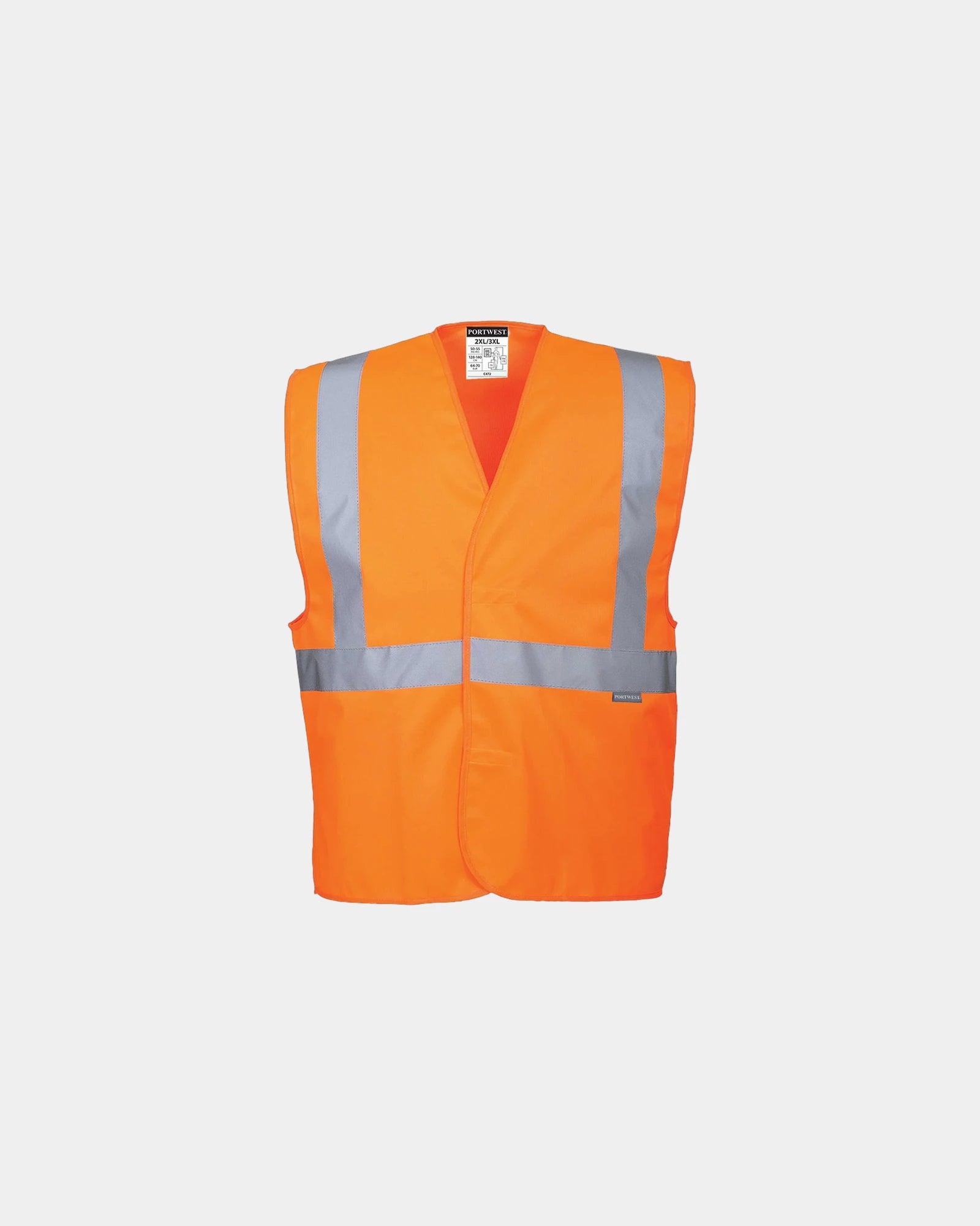 Gilet Hi-Vis baudrier zum Personalisieren - Orange